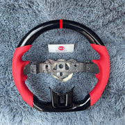 TTD Craft Dodge 2013-2016 Dart / 2011-2014 Avenger Charger Challenger / 2011-2020 Journey Caravan / 2011-2013 Durango Carbon Fiber Steering Wheel